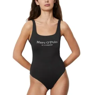 Marc O'Polo Logo badpak zwart