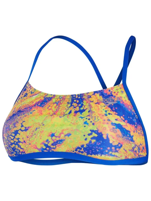 Speedo Dames Abstract Bikinibovenstuk (Roze/Geel) Lichtroze