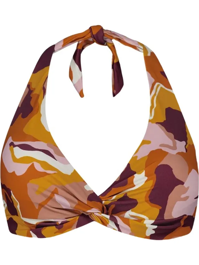 Barts Lunan Cross Halter Vrouwen Bikinitopje - Oranje