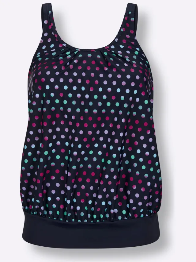 Oversized tankinitop marine magenta bedrukt, foto 2