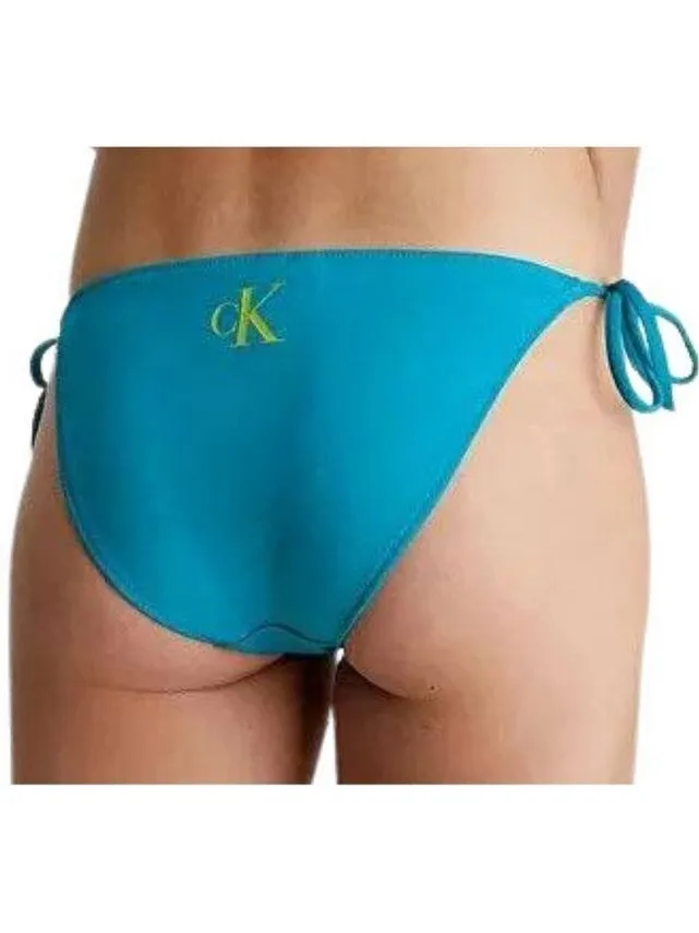 Calvin Klein Dames/Dames Effen Bikinibroekje met zijbandje (Blauw)