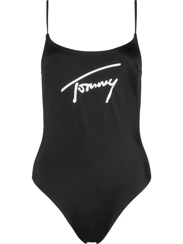 Tommy Jeans Tommy Hilfiger dames tommy jeans badpak signature zwart