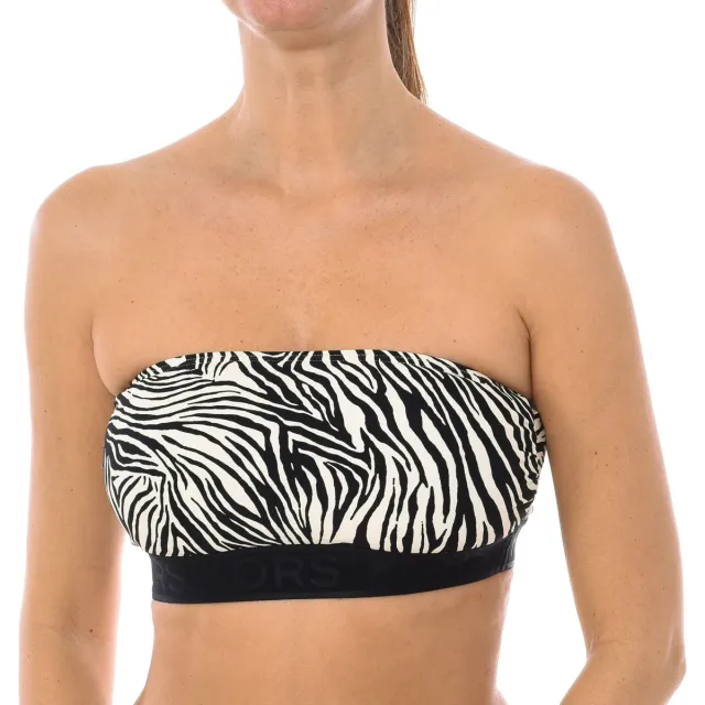 Michael Kors MM4K607 bandeau bikinitop wit