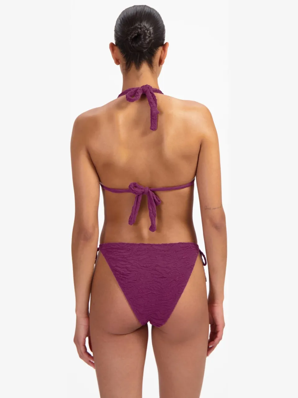 Beachlife voorgevormde triangel bikinitop donkerpaars, foto 4
