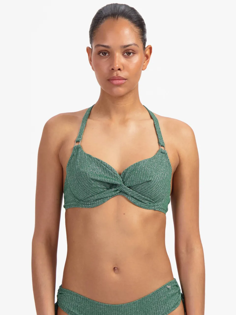 Beachlife niet-voorgevormde halter bikinitop groen, foto 5
