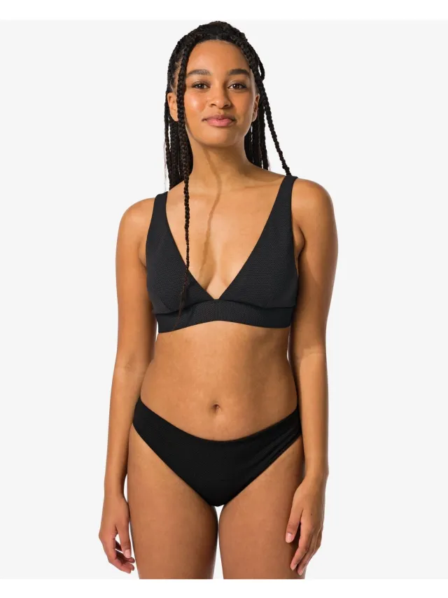 HEMA Dames bikinibroekje middelhoge taille zwart