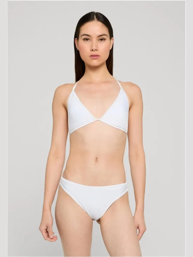 Urban Classics Piped Triangle Bikini set - XL - Wit