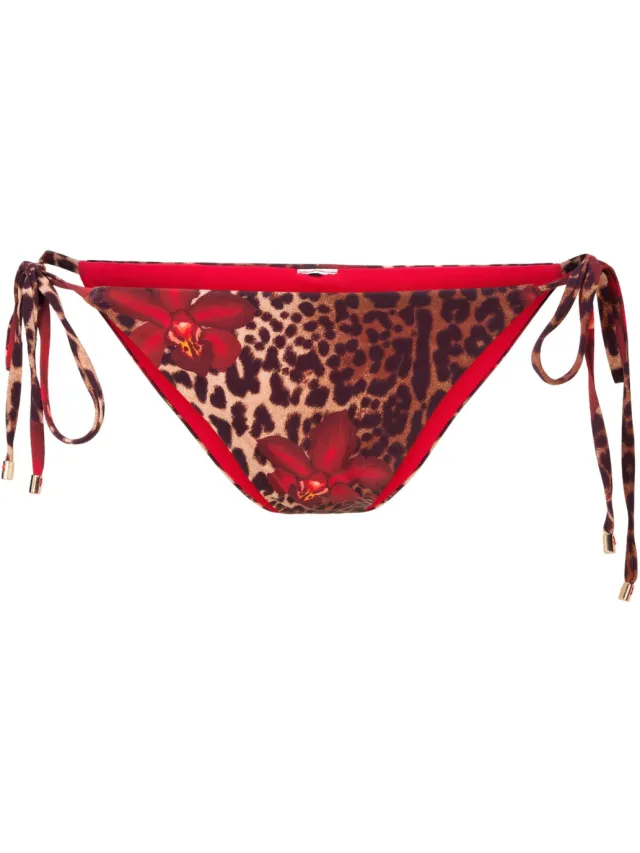 Lingadore strik bikinibroekje bruin/rood, foto 2