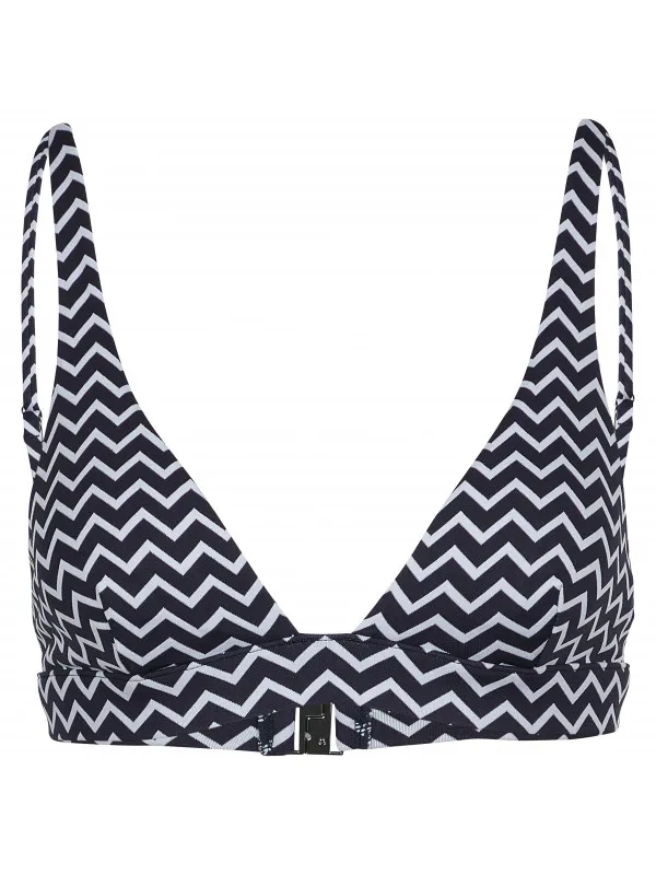 Seafolly Women's Sienna Longline Tri - Bikinitop, blauw/grijs