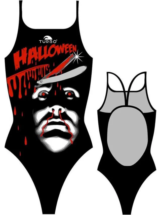 Turbo Halloween Blood Zwemkleding Zwart 2XL Vrouw Black / Red