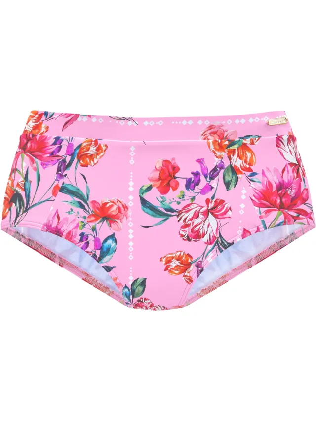 Highwaist bikinibroekje roze bedrukt, foto 2