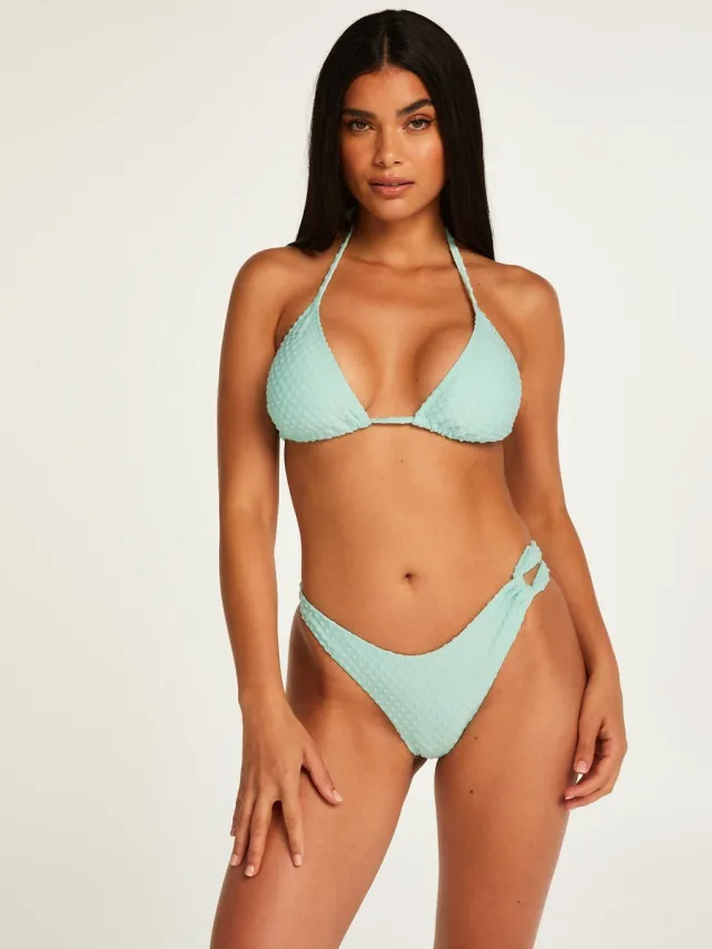 Hunkemöller Dames Badmode Hoog-uitgesneden bikinibroekje Maui - Groen