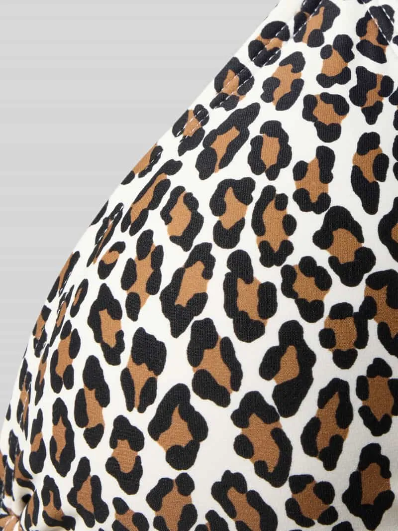 Michael Kors Bikini-top met all-over dierenprint zwart, foto 3