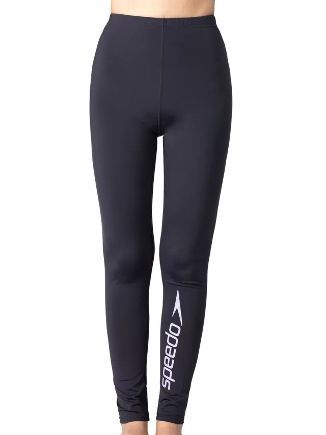 Speedo Essential Dames Zwempleggings - Hoge taille UPF50+ Oxidgrijs/Hard Candy