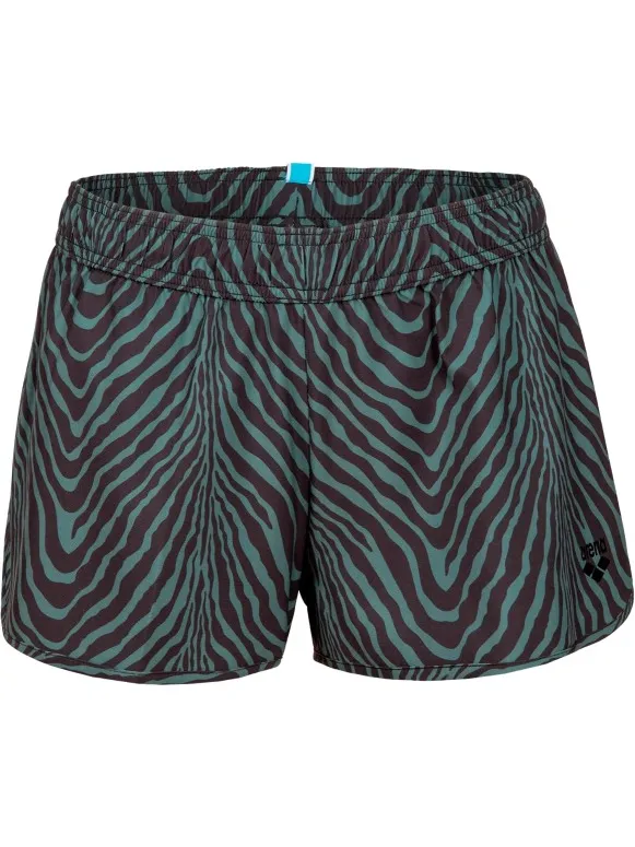 Arena Water Prints Beach Short zwemshort groen Grijs
