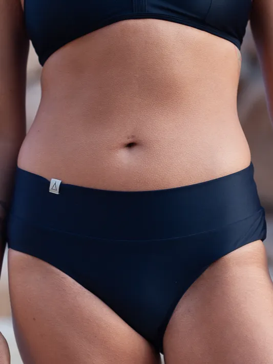 Inaska dames vegan Bikinibroekje Soft Waist Flow Zwart, foto 2