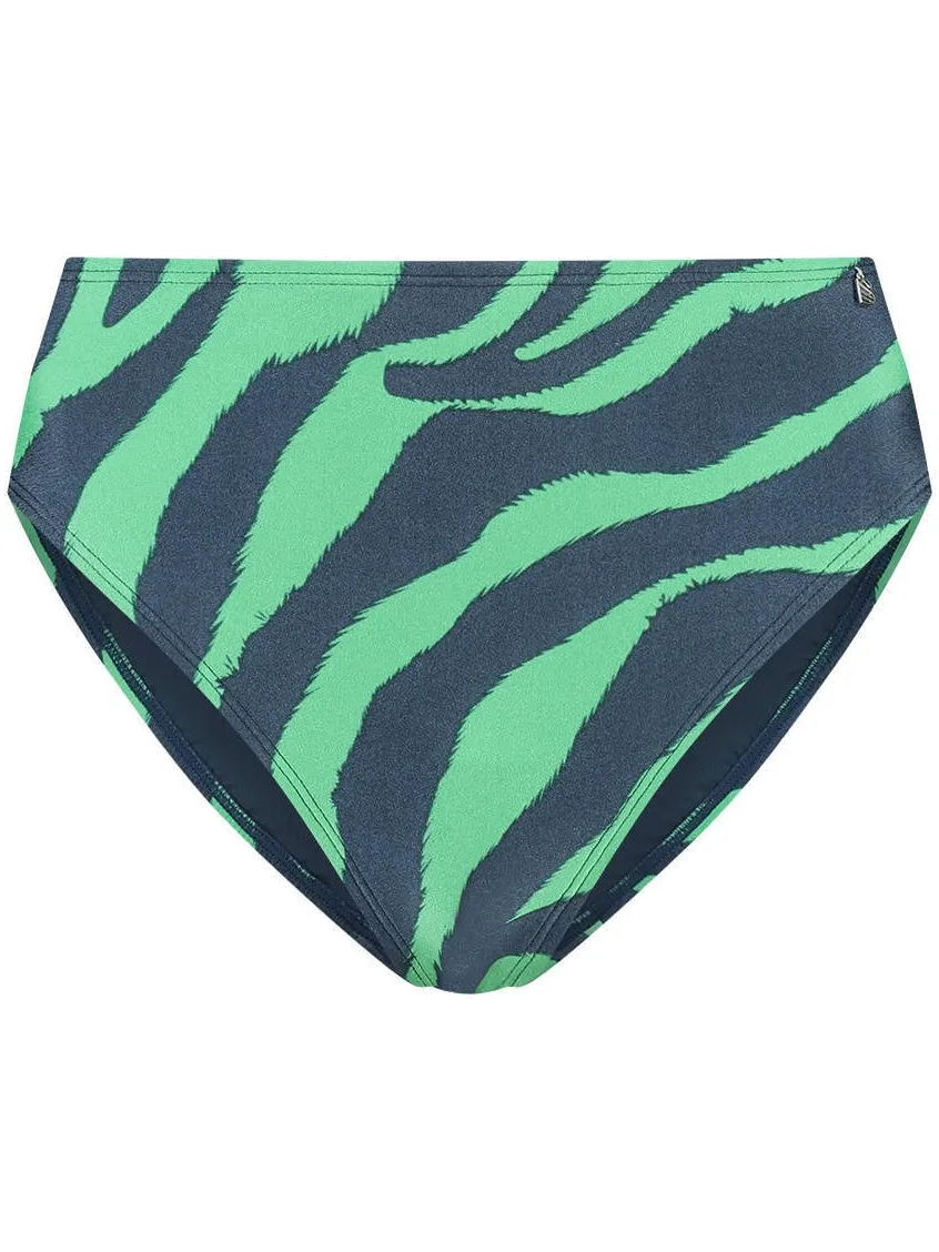 Beachlife high waist bikinibroekje groen/donkerblauw, foto 2