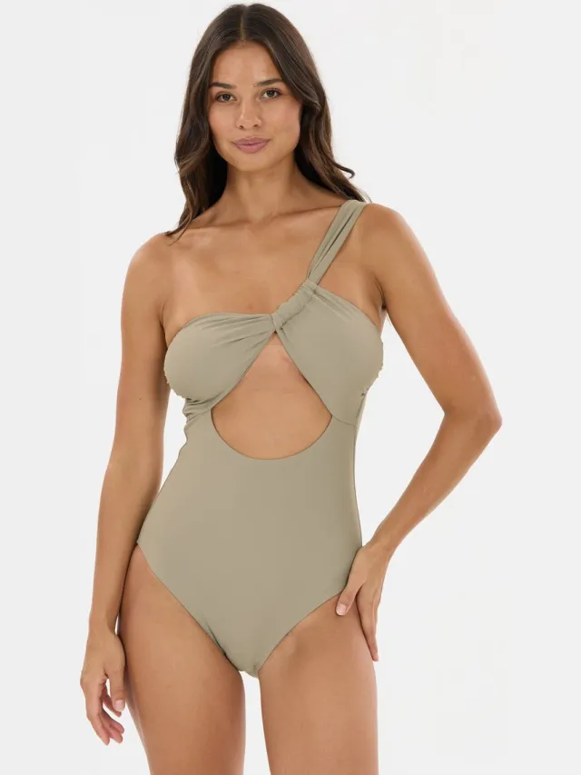 Athlecia Badeanzug Ranysa taupe