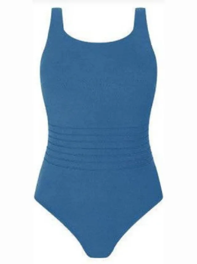 Amoena Zen Garden - prothese badpak - blauw - maat 48D /