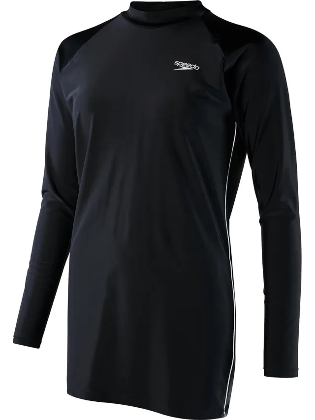 Speedo Swim Long-Line Tunic Badpak Dames - Zwart / Wit