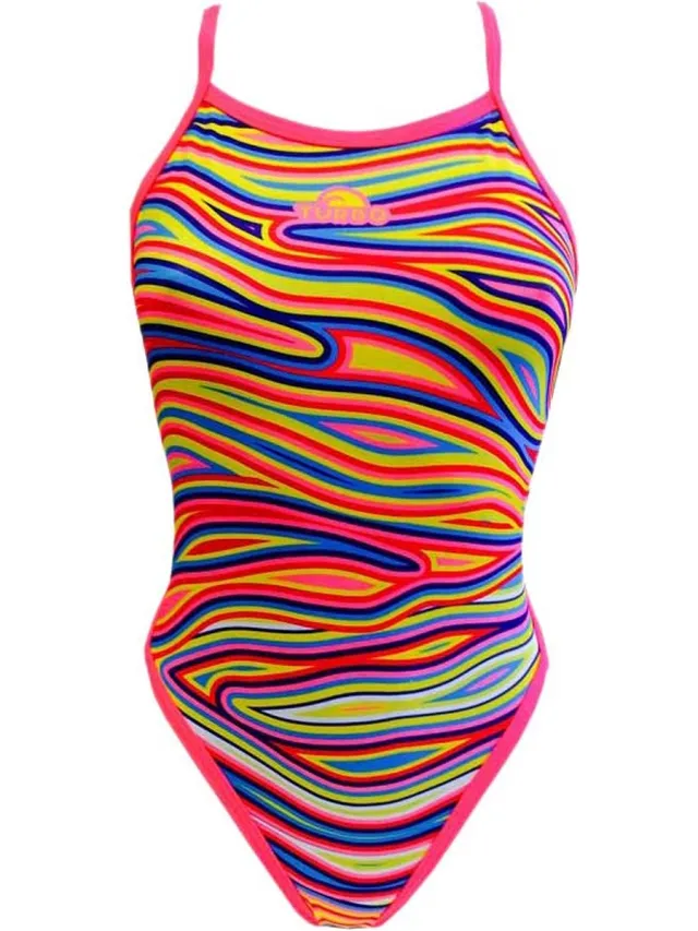 Turbo Flow Revolution Zwemkleding Veelkleurig M Vrouw Pink