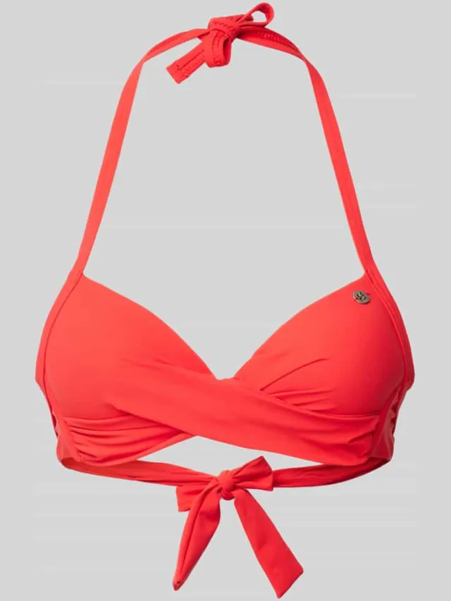 banana moon Bikinitop met labelapplicatie model 'EYRO SPRING' Rood