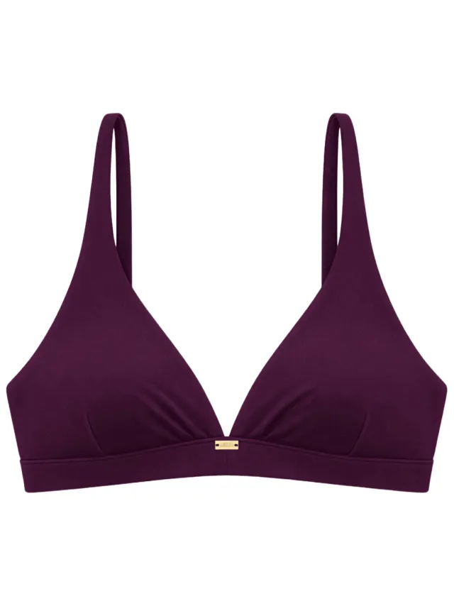 Sam Friday Flood voorgevormde triangel bikinitop donkerrood, foto 2