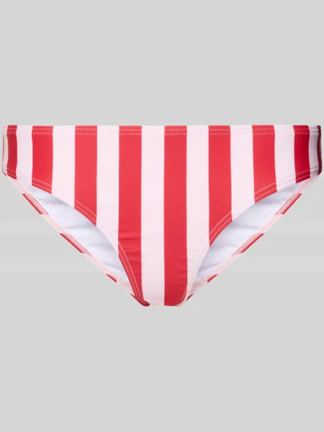 Pieces Bikinibroekje van elastische materiaalmix model 'BAOMI' Rood