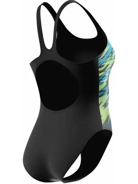 Speedo Hyperboom Placement Muscleback badpak meerkleurig zwart/groen, foto 2