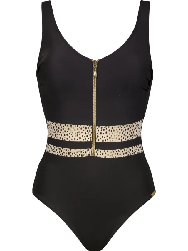 Charmline Sandy Trace Badpak Zwart Toffee-Black
