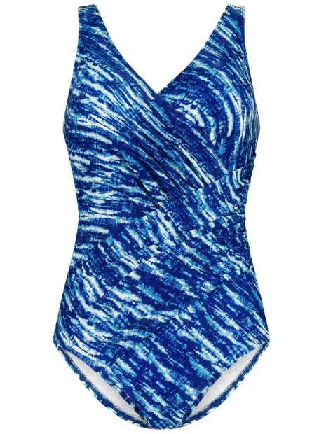 Ten Cate Soft Cup V-Neck badpak blauw Donkerblauw
