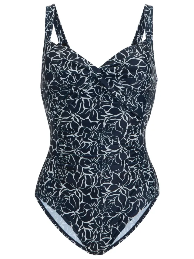 Regatta Dames/Dames Sakari Gestippeld Eendelig Zwempak (Marine) Marineblauw