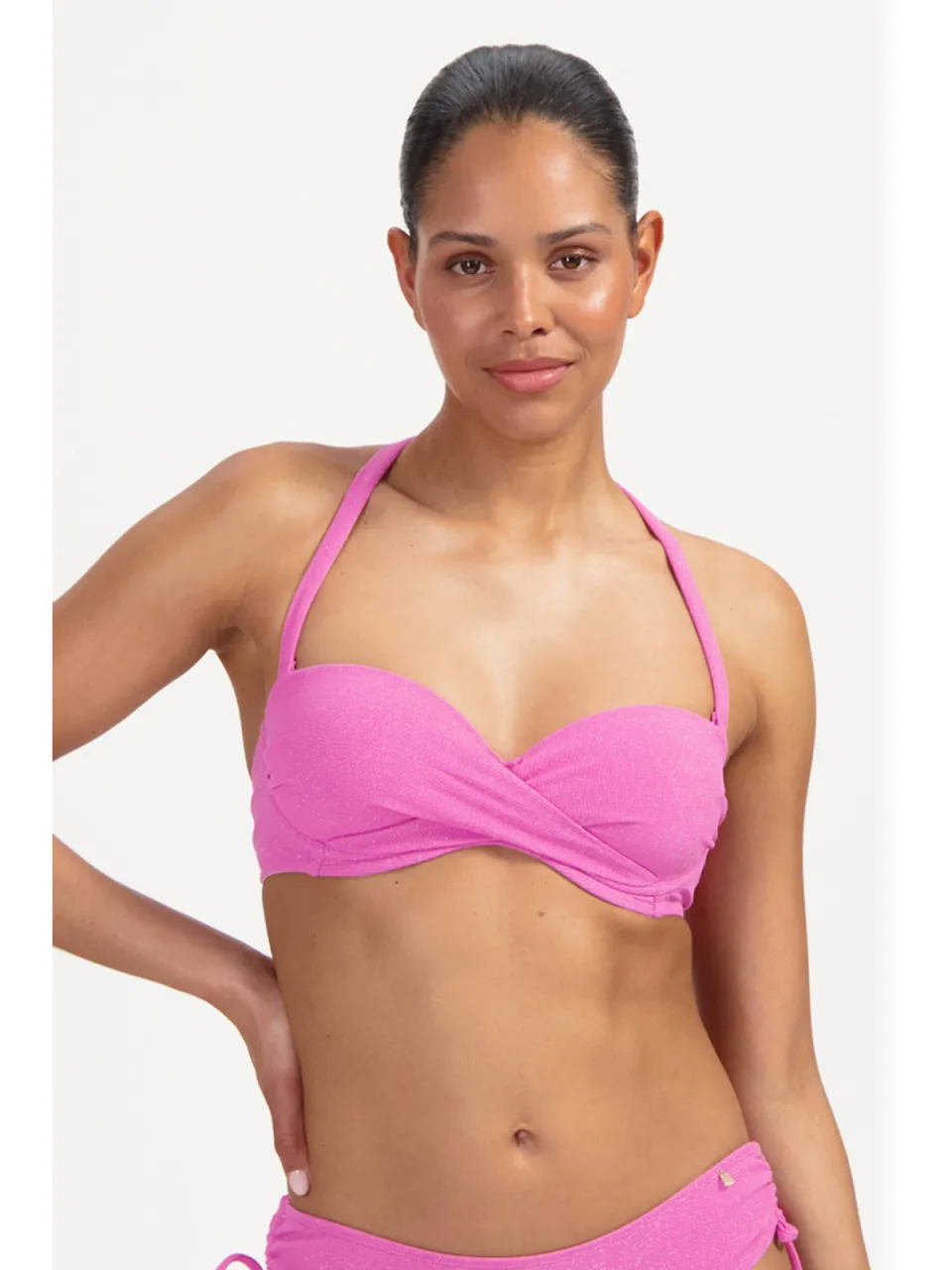 Beachlife bandeau bikinitop roze, foto 5