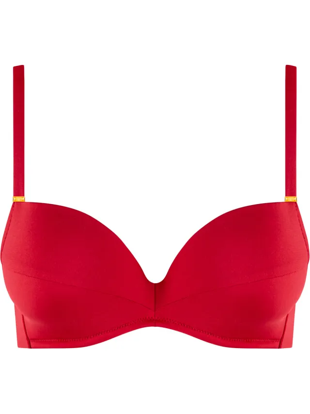 Lisca PORTOFINO push-up bikinitop rood