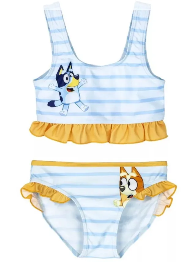 Bluey Bikini - Bluey en Bingo. Met Stylus Pen. Maat 98 cm / 3 jaar Blauw multi