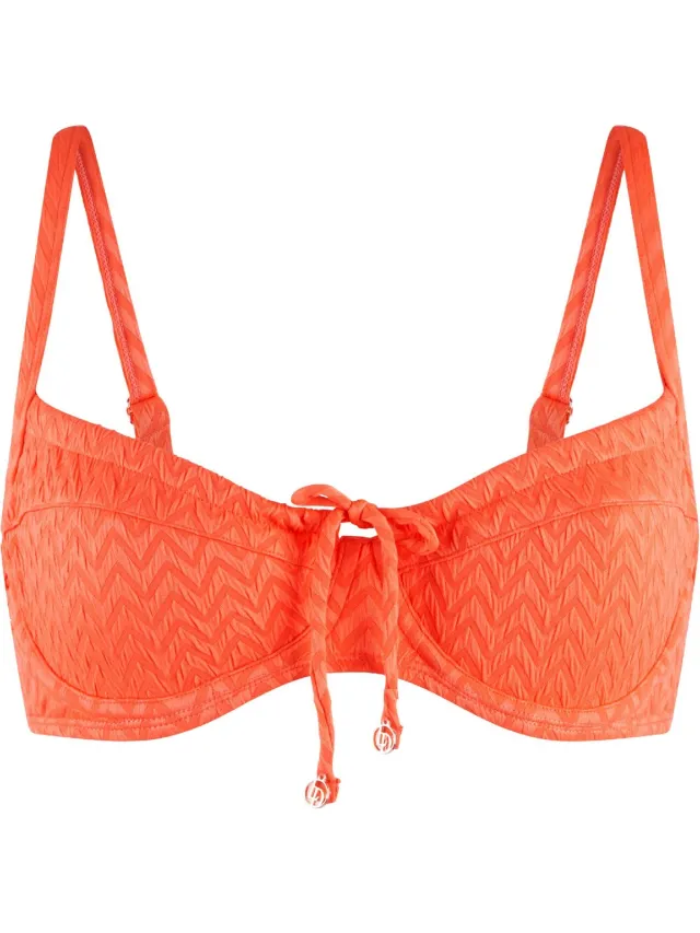 LingaDore Beugel Bikini top Hot coral