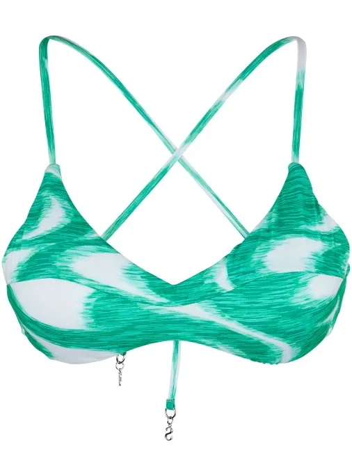 Seafolly Women's Wavelength Cross Back Bralette - Bikinitop, turkoois
