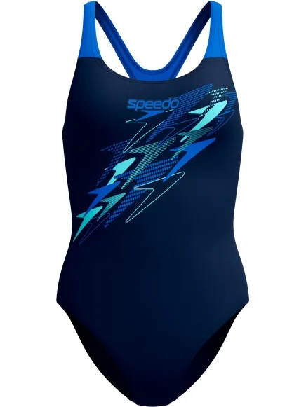 Speedo Medley Logo Medalist badpak marineblauw