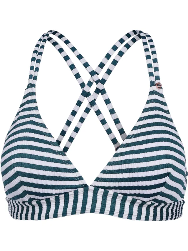 Brunotti Delphinia-Stripe - Bikini Topje Snow - Dames - Bralette Bikini Top - 36