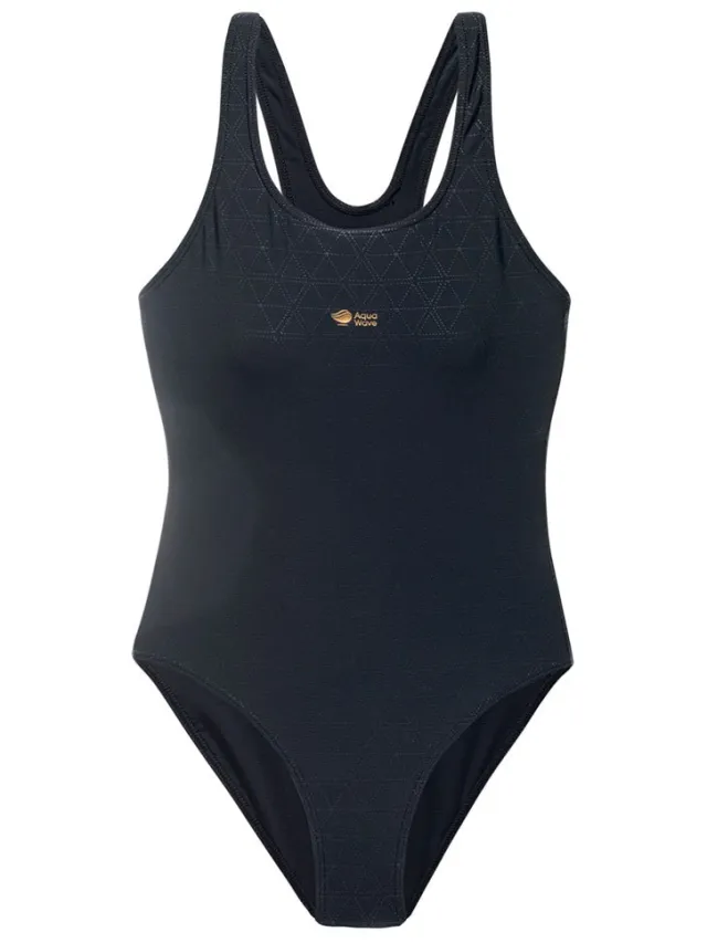 Aquawave Dames/Dames Zeewier Eendelig Zwempak (Zwart)