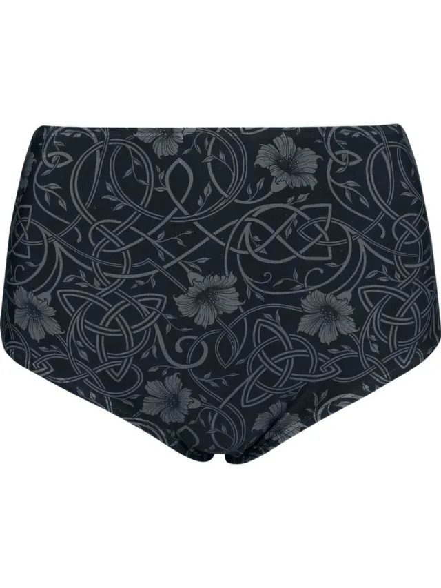 Black Premium by EMP Zwarte bikinibroekjes met hoge taille - Dames