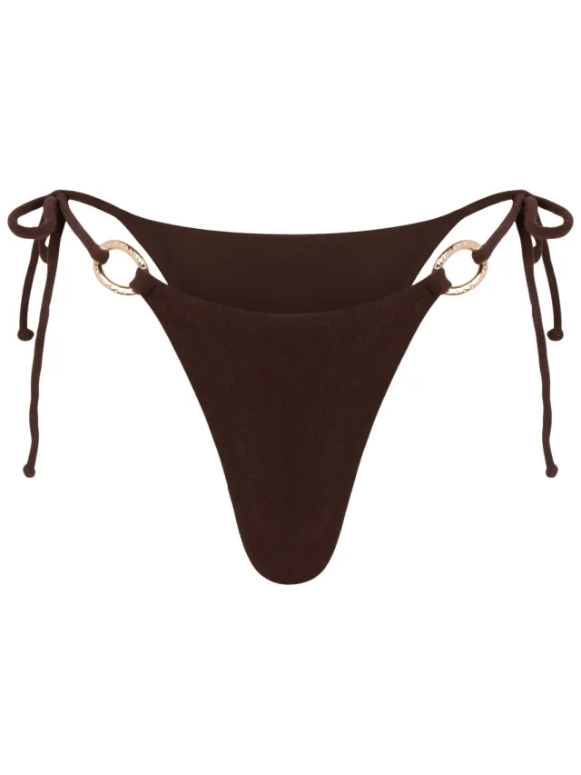 The Lola Club high leg strik bikinibroekje Josey bruin, foto 2