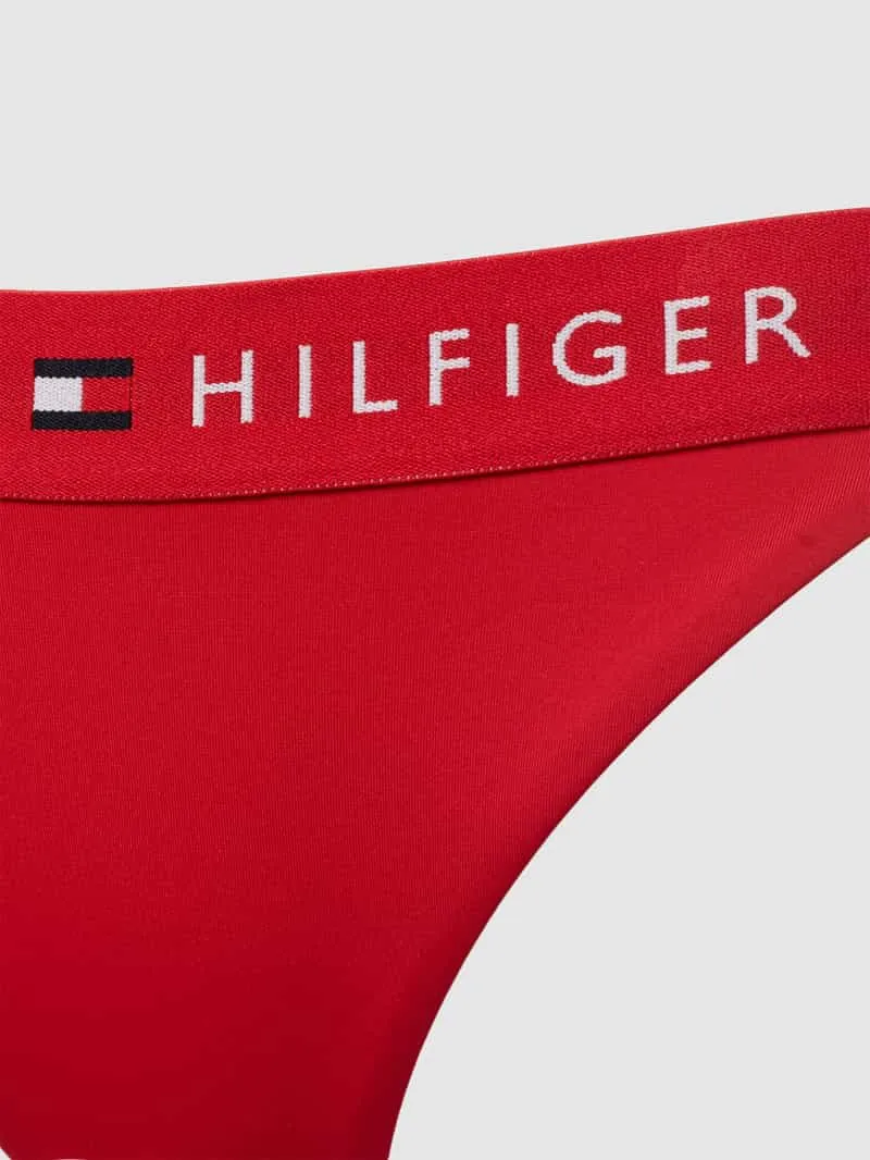 Tommy Hilfiger Bikinibroekje met zijdelingse rijgveters model 'ORIGINAL' rood, foto 3