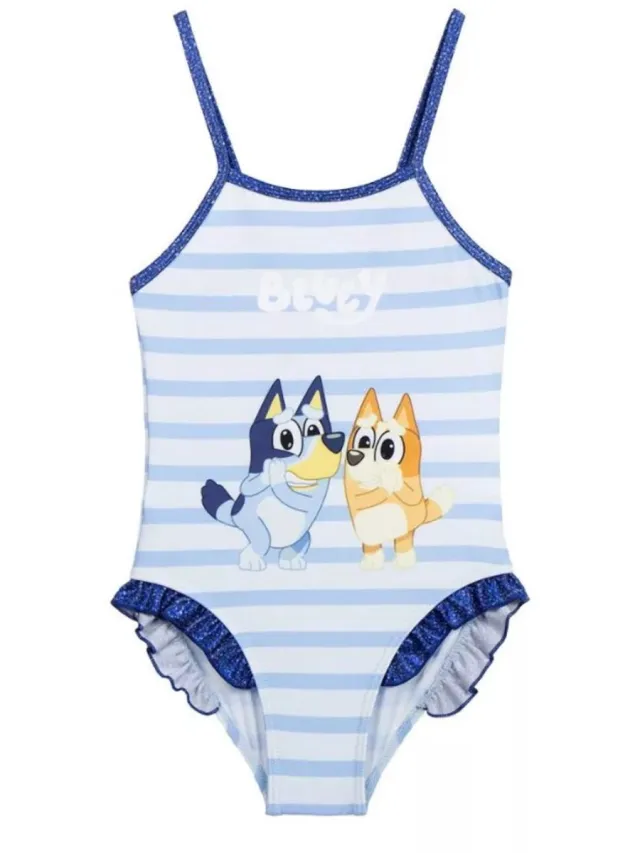 Bluey Badpak Zwempak. Met Stylus Pen. Maat 92/98 cm / 2-3 jaar Blauw multi