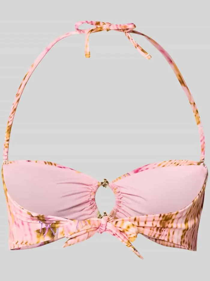 Guess slim fit bikinitop met logodetail model 'Ines' roze, foto 2