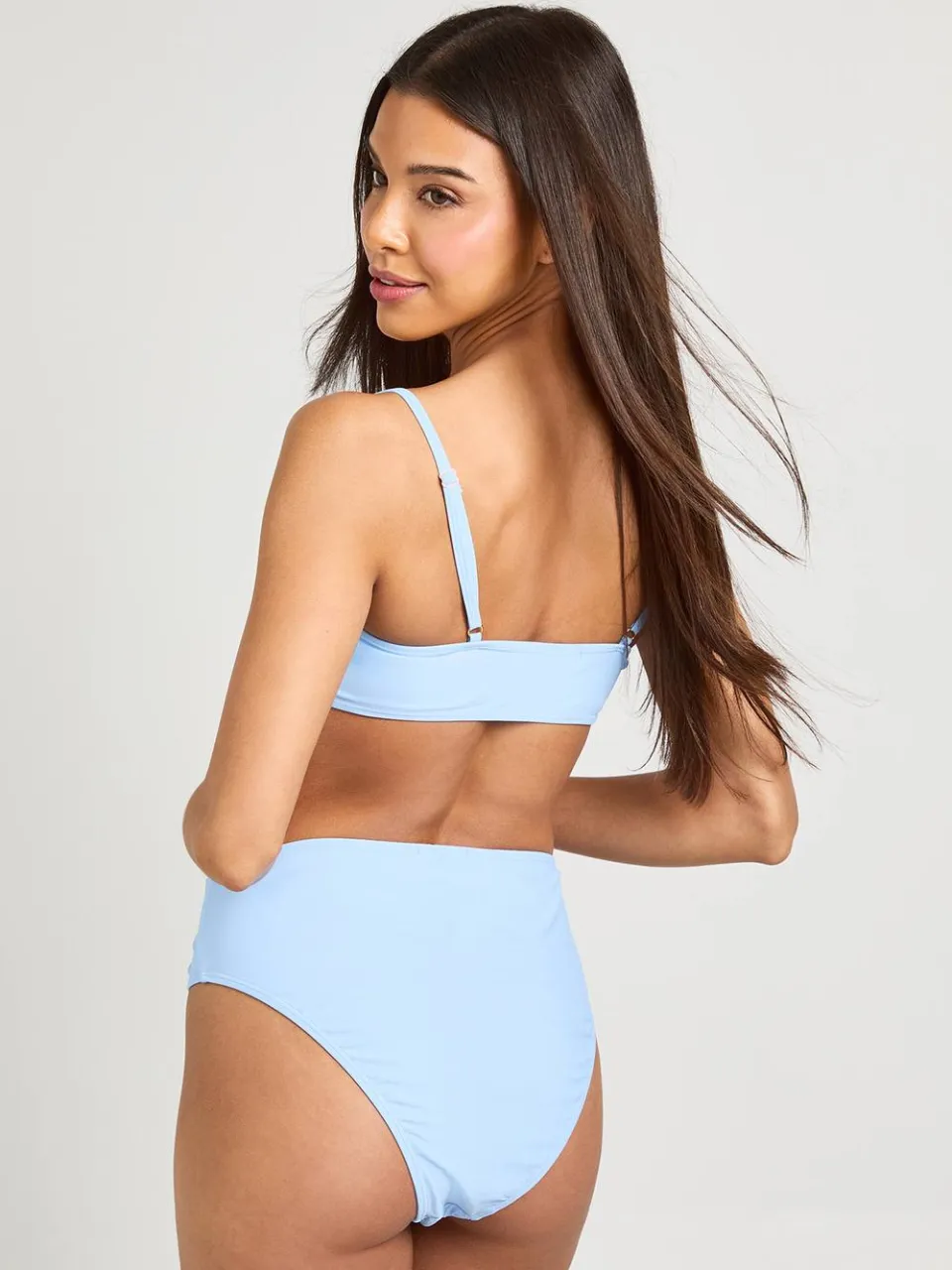 boohoo Dames Essentials Hoge Taille Bikinibroekje blauw, foto 2