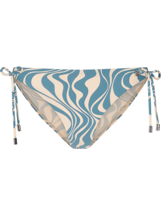 Beachlife Swirl strik bikinibroekje Blauw