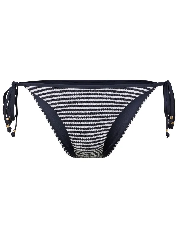 Seafolly Clubhouse Tie Side Rio Pant - Bikinibroekje, grijs/blauw