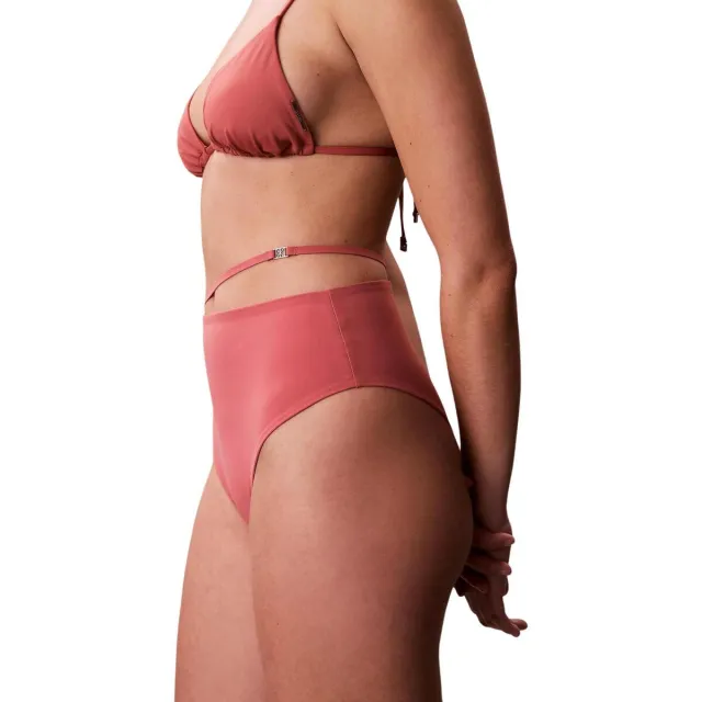 Calvin Klein Jeans HW belt bottom bikinibroekje roze