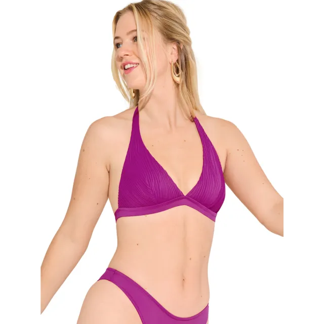 Lisca Sorrento triangel bikinitop zonder beugels paars Roze